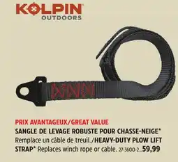 Canadian Tire Kolpin HEAVY-DUTY PLOW LIFT STRAP offer