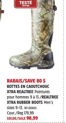 Canadian Tire HUNTSHIELD REALTREE XTRA RUBBER BOOTS offer