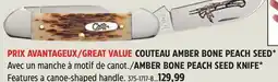 Canadian Tire AMBER BONE PEACH SEED KNIFE offer