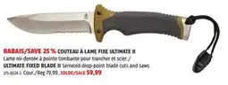 Canadian Tire Gerber ULTIMATE FIXED BLADE II offer