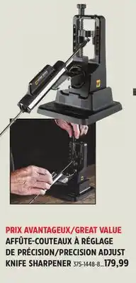 Canadian Tire WORK SHARP PRECISION ADJUST KNIFE SHARPENER offer