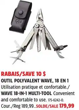 Canadian Tire WAVE 18-IN-1 MULTI-TOOL offer