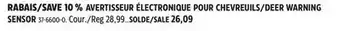 Canadian Tire Trailblazer DEER WARNING SENSOR offer