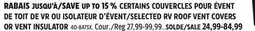 Canadian Tire CAMCO SELECTED RV ROOF VENT COVERS OR VENT INSULATOR offer