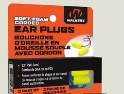 Canadian Tire WALKER'S FOAM EAR PLUGS, 2-PACK offer