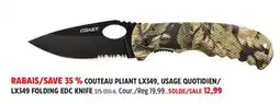 Canadian Tire LX349 FOLDING EDC KNIFE offer