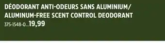 Canadian Tire DEAD DOWN WIND ALUMINUM-FREE SCENT CONTROL DEODORANT offer