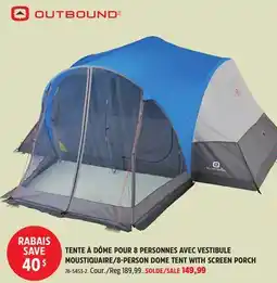 Canadian Tire 8-PERSON DOME TENT WITH SCREEN PORCH offer