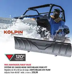 Canadian Tire KOLPIN SWITCHBLADE ATV PLOW offer