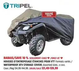 Canadian Tire TRIPEL WATERPROOF ATV STORAGE COVERS offer