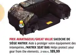 Canadian Tire MATRIX SEAT BAG offer