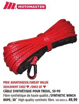 Canadian Tire MOTOMASTER SYNTHETIC WINCH ROPE offer