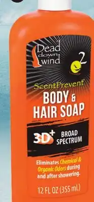 Canadian Tire Dead Down Wind BODY & HARI SOAP 355-ML offer