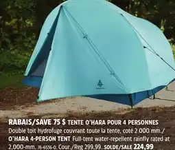 Canadian Tire WOODS O'HARA 4-PERSON TENT offer