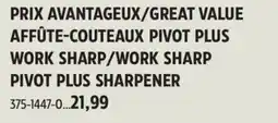 Canadian Tire WORK SHARP PIVOT PLUS SHARPENER offer