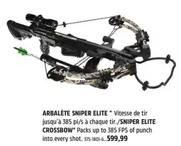 Canadian Tire SNIPER ELITE CROSSBOW offer