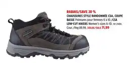 Canadian Tire ALTRA CSA LOW-CUT HIKERS offer