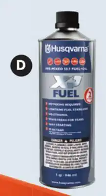 Canadian Tire Husqvarna Pre-Mixed Fuel & Oil, 3.25-L offer