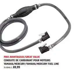 Canadian Tire YAMAHA/MERCURY FUEL LINE offer