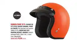 Canadian Tire Vcan OPEN-FACE ATV HUNTING HELMET, ORANGE offer