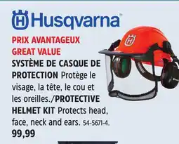 Canadian Tire HUSQVARNA PROTECTIVE HELMET KIT offer