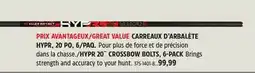 Canadian Tire HYPR 20˝ CROSSBOW BOLTS, 6-PACK offer