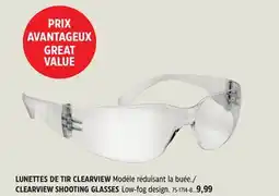 Canadian Tire Walkers CLEARVIEW SHOOTING GLASSES offer