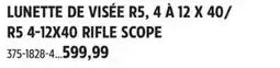 Canadian Tire R5 4-12X40 RIFLE SCOPE offer