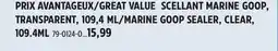 Canadian Tire MARINE GOOP SEALER, CLEAR offer