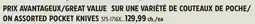 Canadian Tire ON ASSORTED POCKET KNIVES offer
