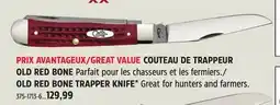 Canadian Tire OLD RED BONE TRAPPER KNIFE offer