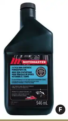 Canadian Tire MOTOMASTER SEMI-SYNTHETIC POWERSPORTS OIL offer