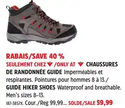 Canadian Tire GUIDE HIKER SHOES offer
