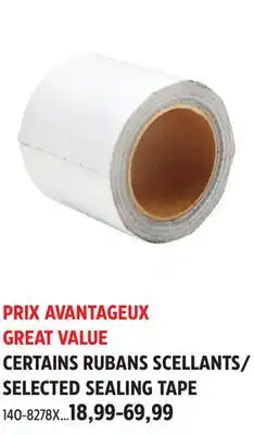 Canadian Tire SELECTED SEALING TAPE offer