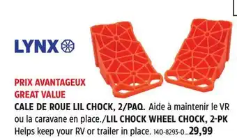 Canadian Tire Lynx LIL CHOCK WHEEL CHOCK offer