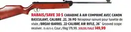 Canadian Tire NorthernAer BREAK-BARREL .22-CALIBRE AIR RIFLE, 26˝ offer