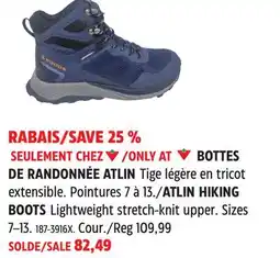 Canadian Tire Woods ATLIN HIKING BOOTS offer