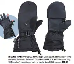 Canadian Tire STRIKER CROSSOVER FLIP MITTS offer