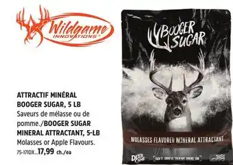 Canadian Tire WILDGAME INNOVATION BOOGER SUGAR MINERAL ATTRACTANT offer