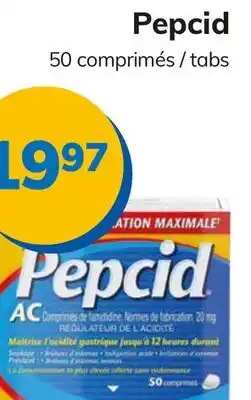 Accès pharma Pepcid 50 tabs offer