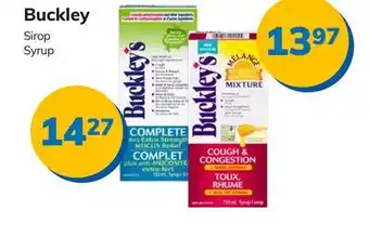 Accès pharma Buckley Syrup offer