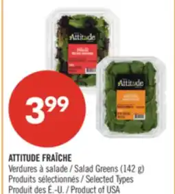 Pharmaprix ATTITUDE FRAÎCHE Salad Greens offer