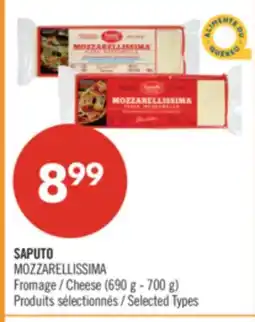 Pharmaprix SAPUTO MOZZARELLISSIMA Cheese offer
