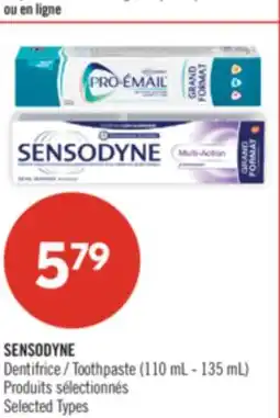 Pharmaprix SENSODYNE Toothpaste offer