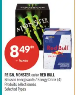 Pharmaprix REIGN, MONSTER or RED BULL Energy Drink (4) offer