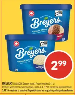 Pharmaprix BREYERS Frozen Dessert offer