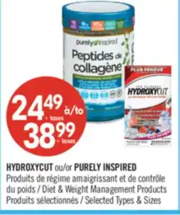 Pharmaprix HYDROXYCUT or PURELY INSPIRED Diet & Weight Management Products offer