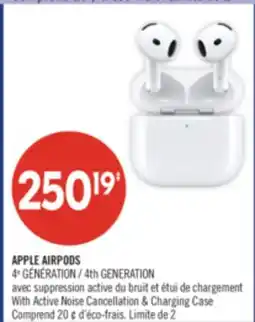 Pharmaprix APPLE AIRPODS 4 GENERATION offer