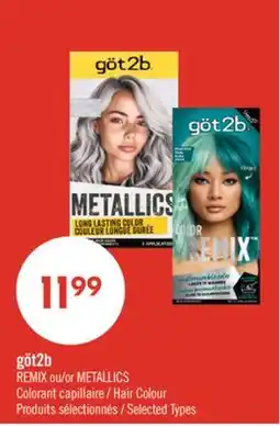 Pharmaprix göt2b REMIX or METALLICS Hair Colour offer