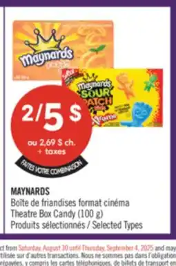Pharmaprix MAYNARDS Theatre Box Candy offer